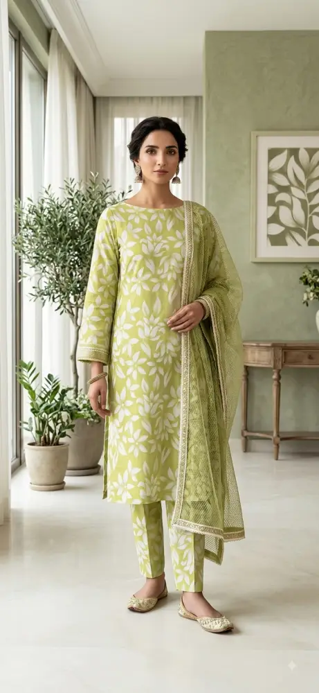 Swiss Lawn 3 Peices Suit
