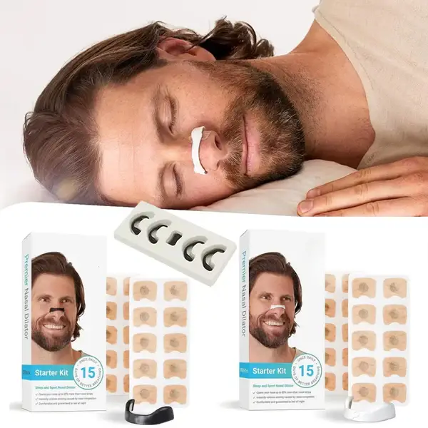 Magnetic Anti Snore Nose Clip Nasal Breathing Dilators Starter Kit Breath