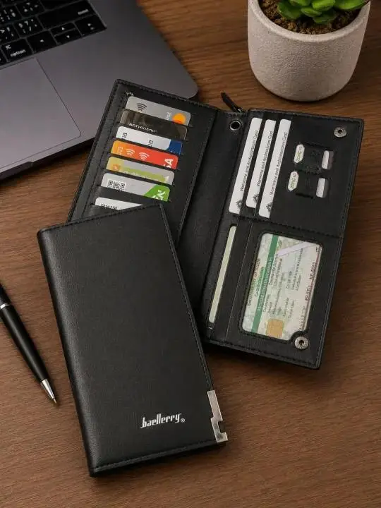 Balibaily luxury Long Zipper Wallet For Men and Women