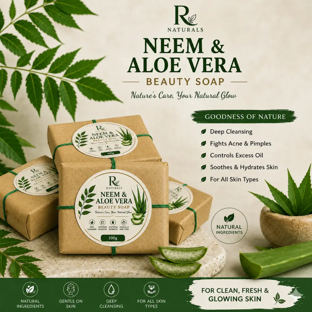 R-NATURALS Neem and Aloevera soap